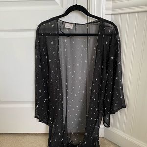 Star printed Kimono